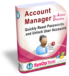 Account Manager software for Active Directory